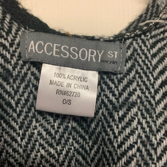 Blanket wrap poncho shawl extra large one size long wide layer fringe plaid EUC - Picture 2 of 15